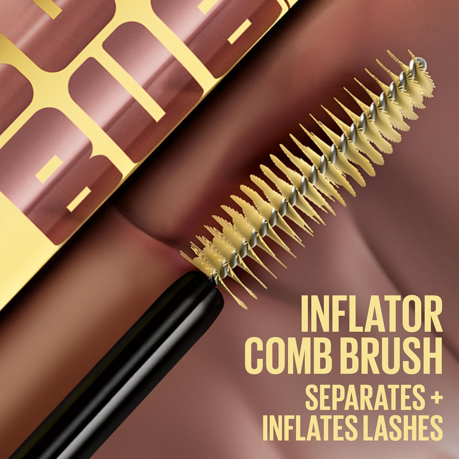Maybelline The Colossal Bubble Washable Mascara, Buildable Mascara Volume and Length Formula for Bold, Separated Lashes, Blackest Black, 1 Count - Image 6