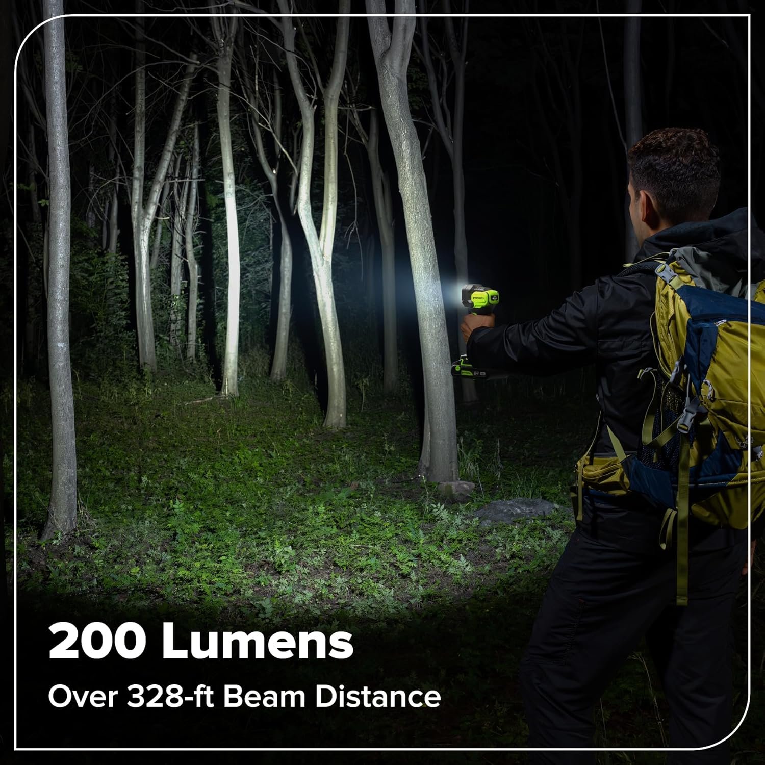 GREENWORKS 24V (4-TOOL) Combo (1/2” Drill + 1/4” Impact Driver + 6.5” Circular Saw + 200Lm Flashlight), 4.0Ah + 2.0Ah Batteries (24,000mAh Power Bank), (2) Braided Cables, 65W Rapid Charger - Image 22