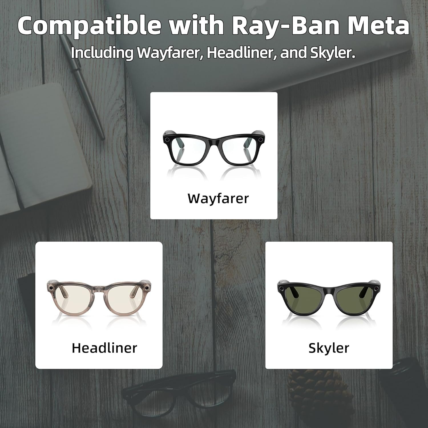 Extension Charging Cable Compatible with RayBan META Smart Glasses Charger Case for Wayfarer, Skyler, and Headliner - Image 3