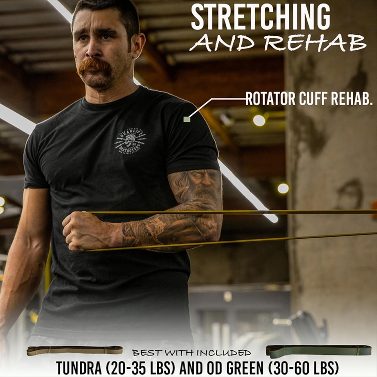 Pull Up Assistance Bands for Working Out - Resistance Bands Set for Men, Exercise, Workout, Fitness, Strength, Weightlifting, Training, Powerlifting, Stretch, Crossfit WOD - Image 4