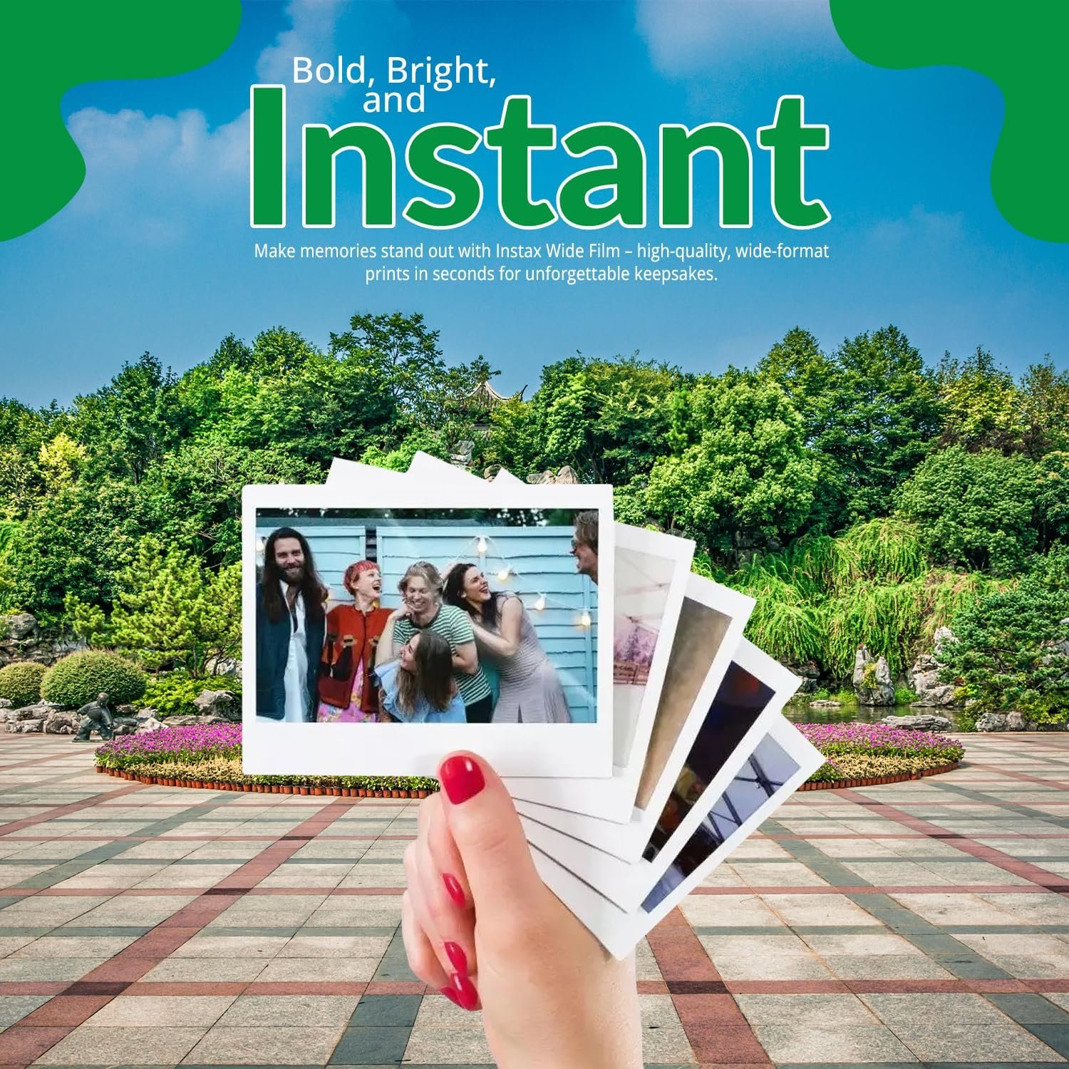 Fujifilm Instax Wide Instant Films for Fuji Instax Wide (40 Exposures) + BluebirdSales Microfiber Cleaning Cloth - Image 4