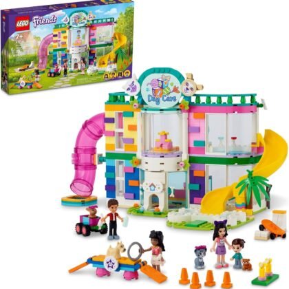 LEGO Friends Pet Day-Care Center 41718 Animal Set, Heartlake City Toy, Birthday Gifts for Kids, Girls and Boys 7 Plus Years Old, with Doggy Figure & 3 Mini Dolls