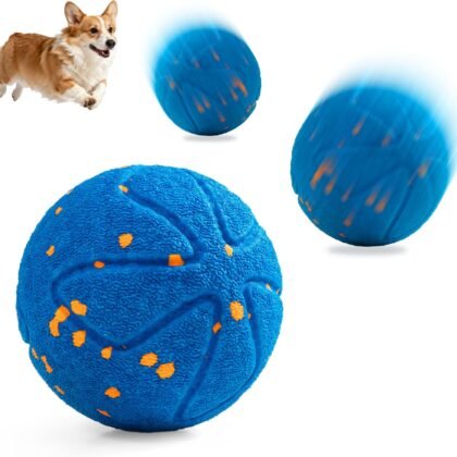 Interactive Dog Ball Toys Electric Automatic Moving Dog Toys to Keep Them Busy Rechargeable Smart Rolling Squeaky Ball for Large