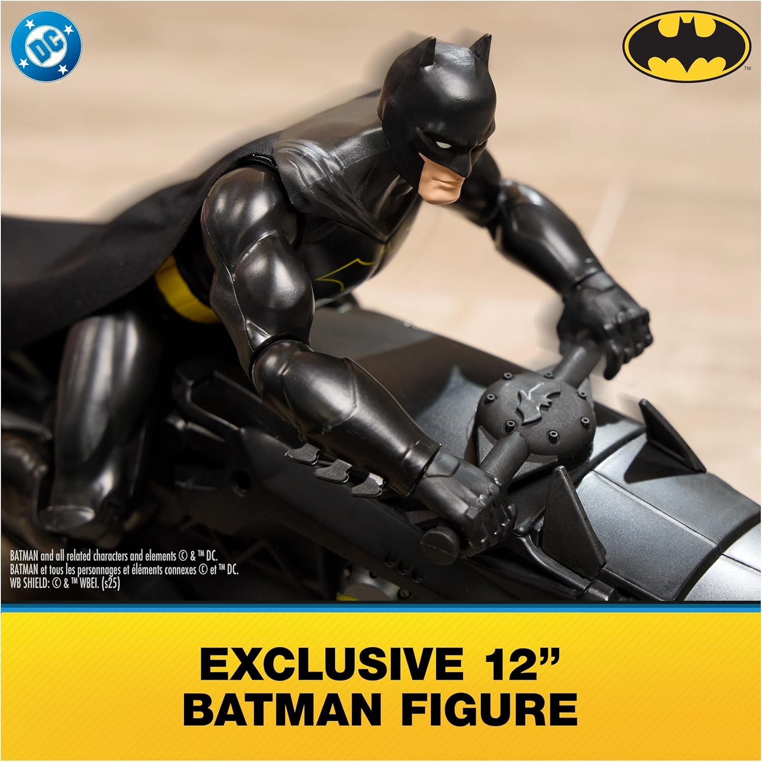 DC Comics, Batman Stealth Remote Control Batcycle with 12" Batman Action Figure, Super Hero Kids Toys for Boys and Girls Ages 4 & Up - Image 6
