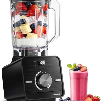 Countertop Smoothie Blender for Home,2026 Upgraded 36000 RPM,Ultra-Smooth Results for Smoothies & Protein Shakes, Blends Frozen Fruit & Ice,6-in-1 Design,56oz Tritan™ Jar,10 Speeds & 6 Presets