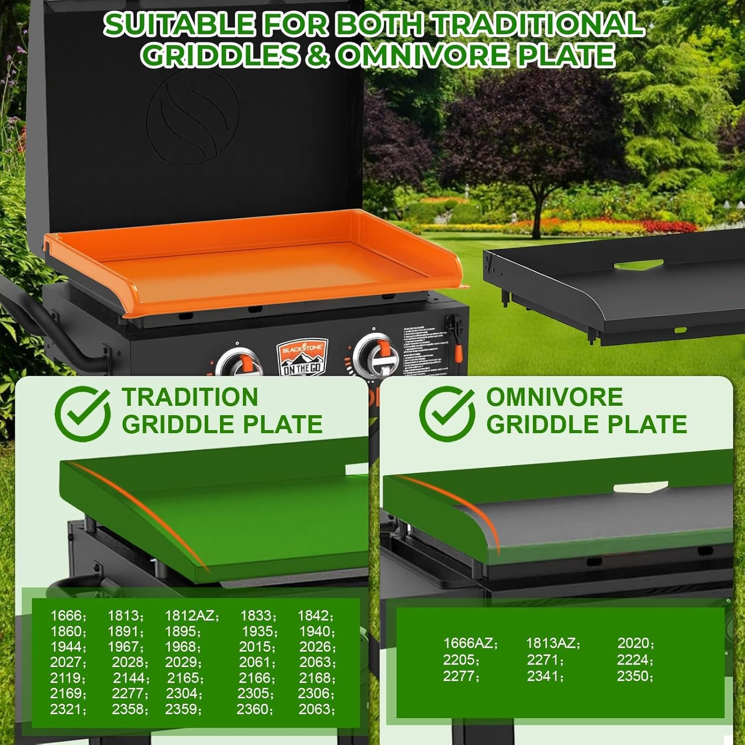 22" Silicone Griddle Cover for 22 Inch Blackstone Griddle Accessories, Fit for Omnivore Griddle Plate Full Wrap-Around Heavy Duty Food Grade Silicone Grill Mat, Protect from Dirt & Rust - Image 2