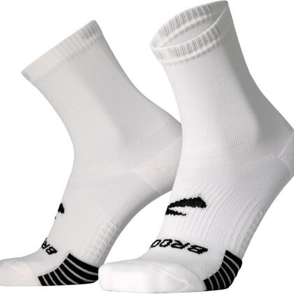Brooks Ghost Lite Crew Socks I Performance Running, Comfort Fit with Arch Support for Men & Women (2-Pack Set)