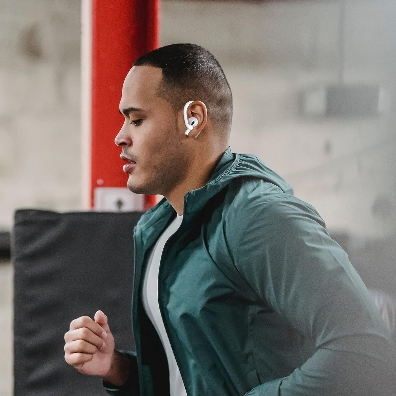 DamonLight Ear Hooks 2 Pairs for AirPods Pro 2 & 1, AirPods 4 & 3, Anti-Slip Comfortable Fit, Ergonomic Design, Accessories (Small, White) - Image 5