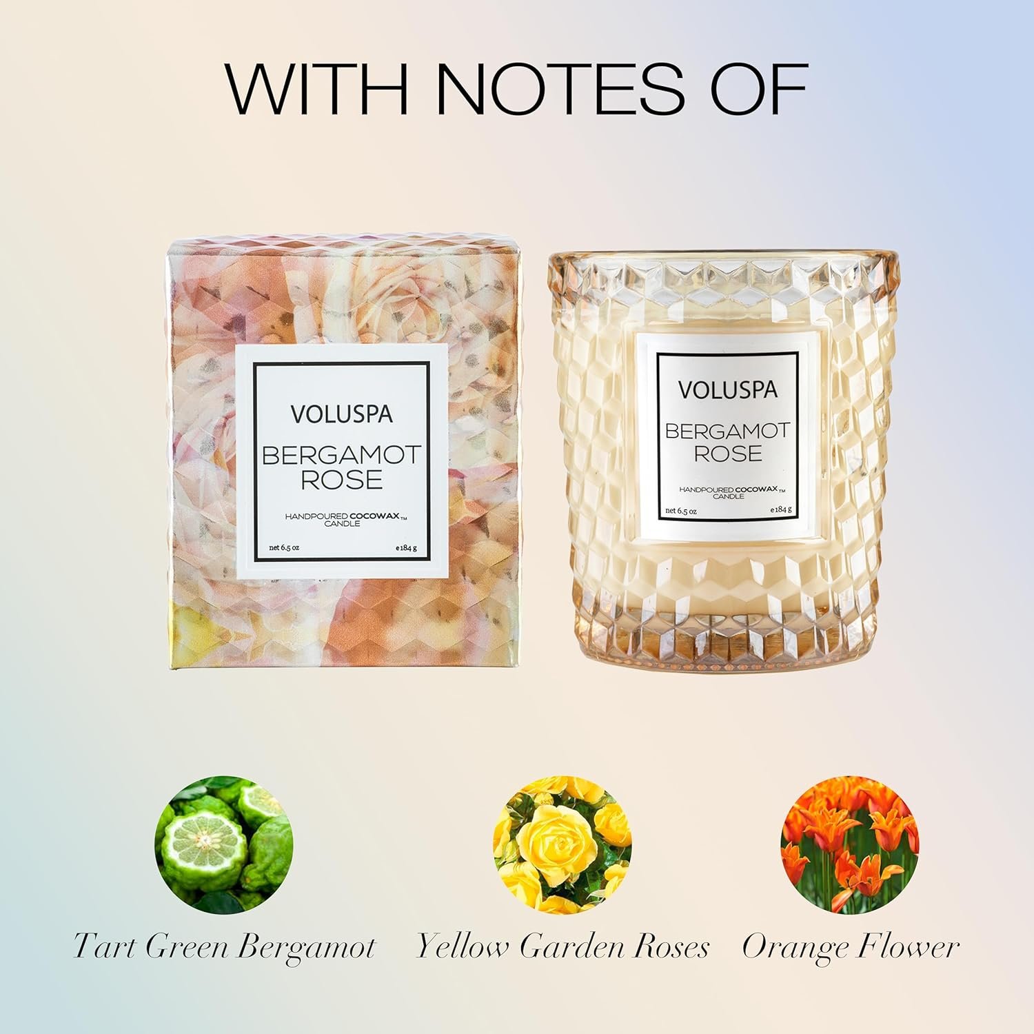 Classic - Bergamot Rose by Voluspa for Unisex - 6.5 oz Candle - Image 3