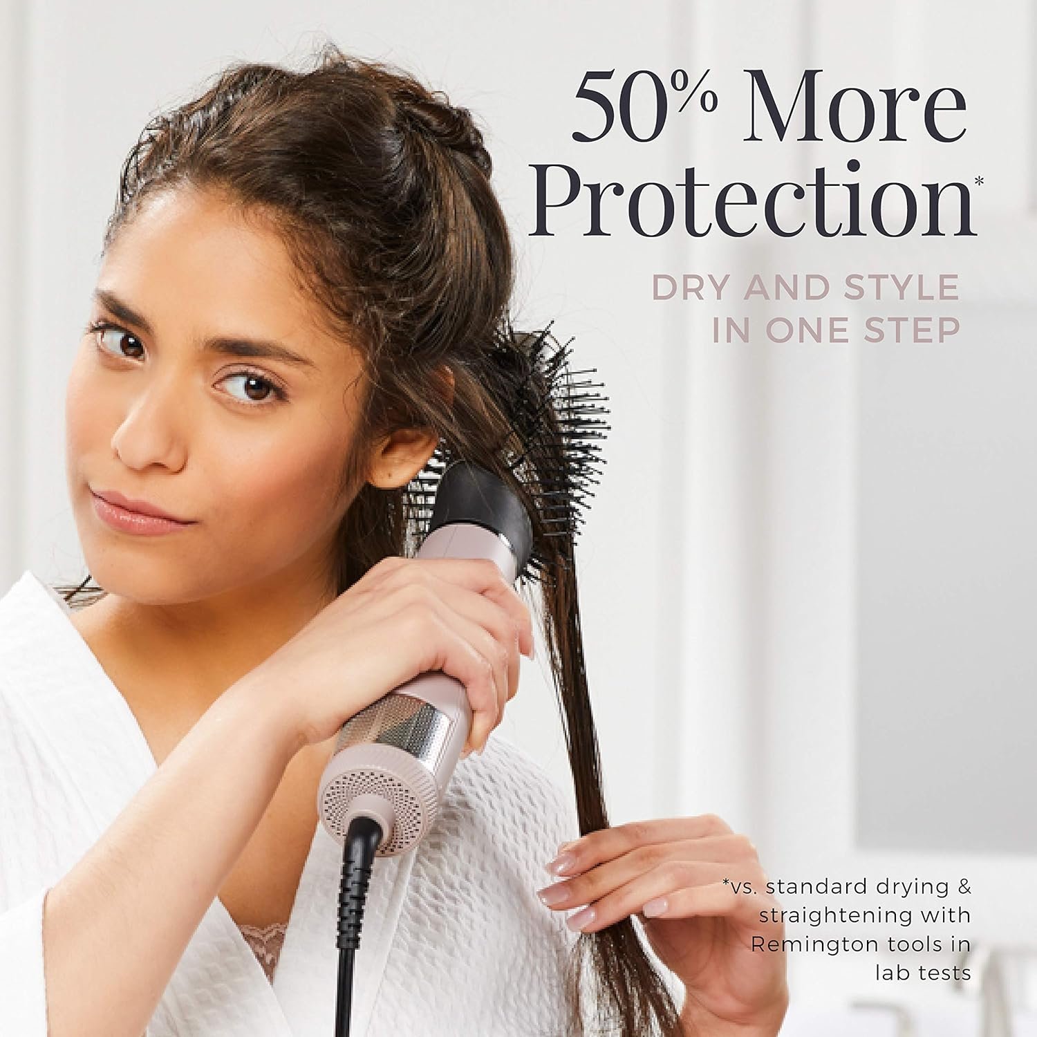 Remington Pro Wet2style Oval Dryer & Volumizing Brush, 1 Count (Pack of 1), Blush - Image 6