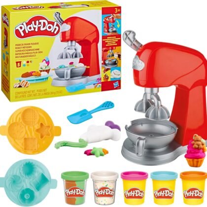 Play-Doh Kitchen Creations Magical Mixer Playset, Toy Mixer with Play Kitchen Accessories, Arts and Crafts for Kids 3 Years and Up