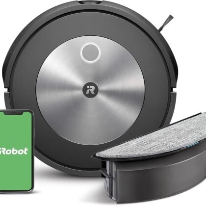 iRobot Roomba Combo j5 Robot Vacuum and Mop with Dirt Detect Technology, 4-Stage Cleaning System, and Alexa, Siri, and Google Assistant-Enabled Cleaning