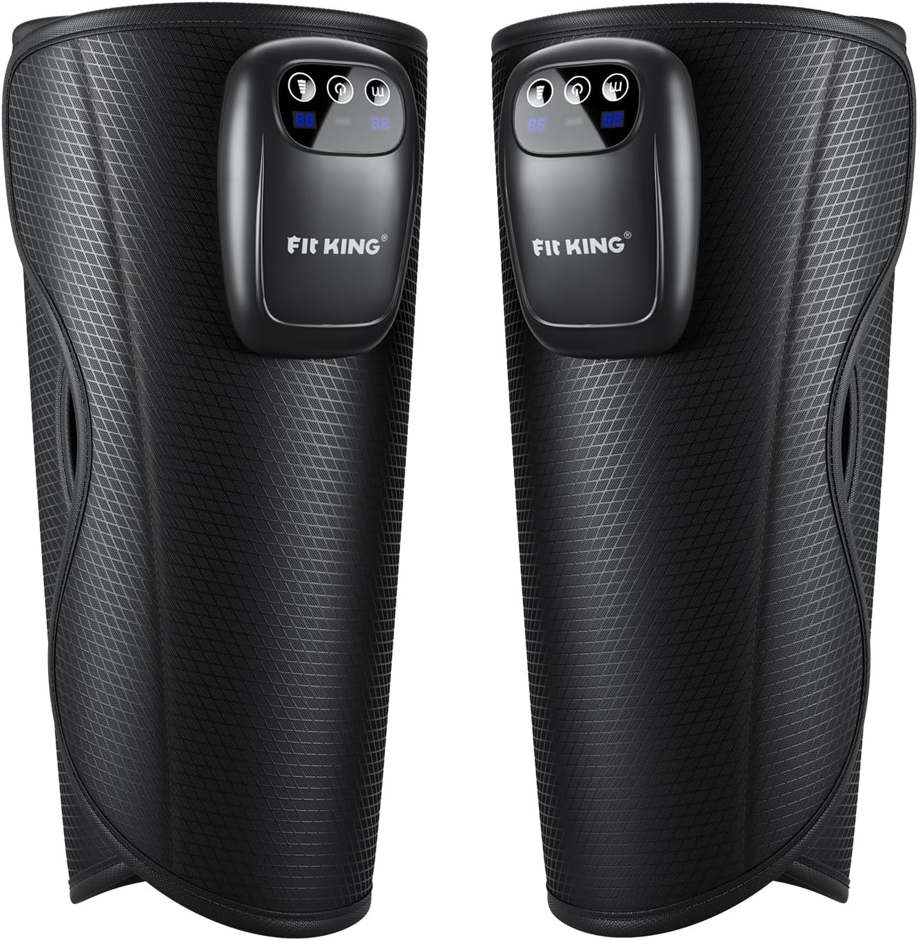 FIT KING Upgraded Cordless Calf Massager for Circulation, Rechargeable Leg Compression Massager for Pain Relief, Relax, Edema & Muscle Recovery, 3 Modes Intensities, Gift for Mom Dad, Athlete