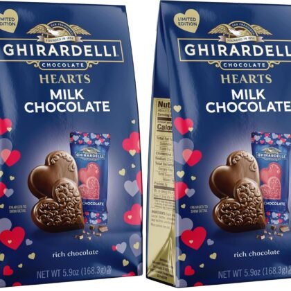 Ghirardelli Milk Chocolate Duet Hearts - 5.9oz. (Pack of 2)