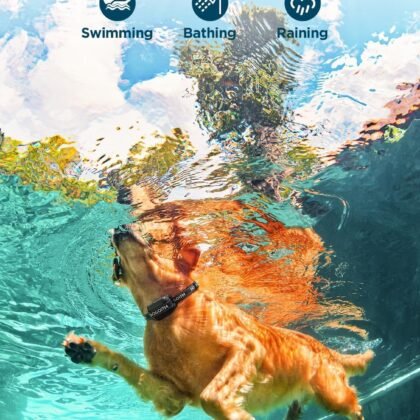 Wireless Dog Fence for 2 Dogs, GPS Wireless Dog Collar with 3 Warning Modes, Pet Containment System with AI Smart Signal, Electric Dog Fence Collar for Outdoor Use Only(2 Collars)