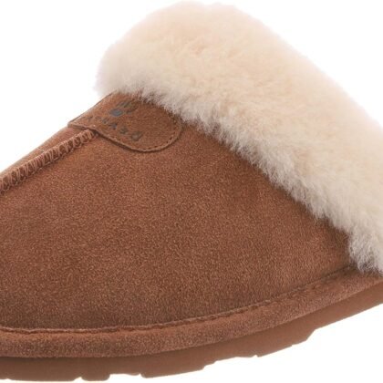 BEARPAW Women's Loki Slip-On Slippers | Suede Upper | Comfortable Indoor & Outdoor Shoes for Women | Multiple Sizes & Colors