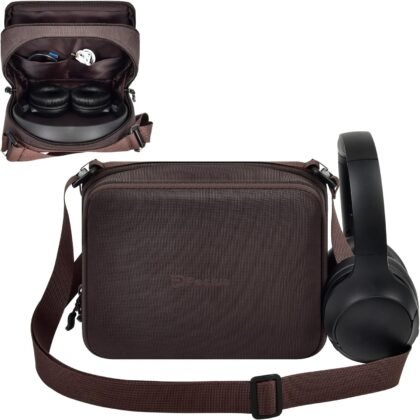 Headphones Headset Case for JBL/for Beats/for Sony/for Soundcore/for BERIBES/for KVIDIO/for Bose Noise Cancelling Headphones, Bluetooth Wireless Headphone Case for Travel Essentials (Bag Only)