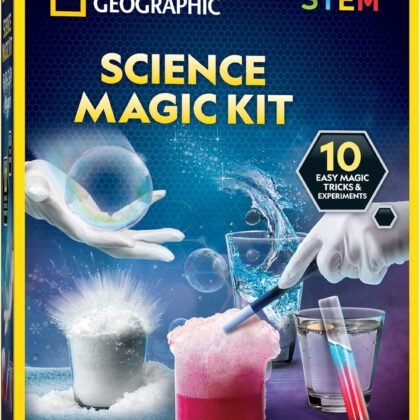 Blue Marble National Geographic Magic Chemistry Set – Science Kit for Kids with 10 Amazing Magic Tricks, STEM Projects and Science Experiments, Science Toys, Great Gift for Boys and Girls 8-12