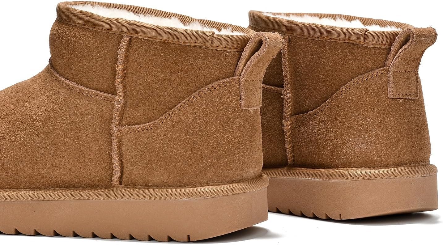 Project Cloud 100% Genuine Leather Ankle Boots for Women - Water Resistant with Memory Foam Insole Winter Boots for Women - Trending Shoes & Comfortable Women's Ankle Boots (Hippy)