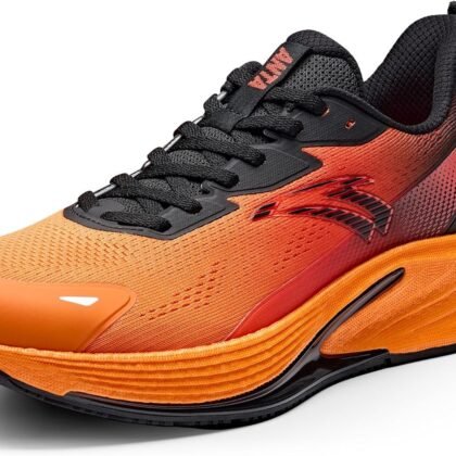ANTA Men’s Rocket6 Running Shoes Cushioning Comfortable Breathable Athletic Workout Gym Cross Trainer Sports Sneakers