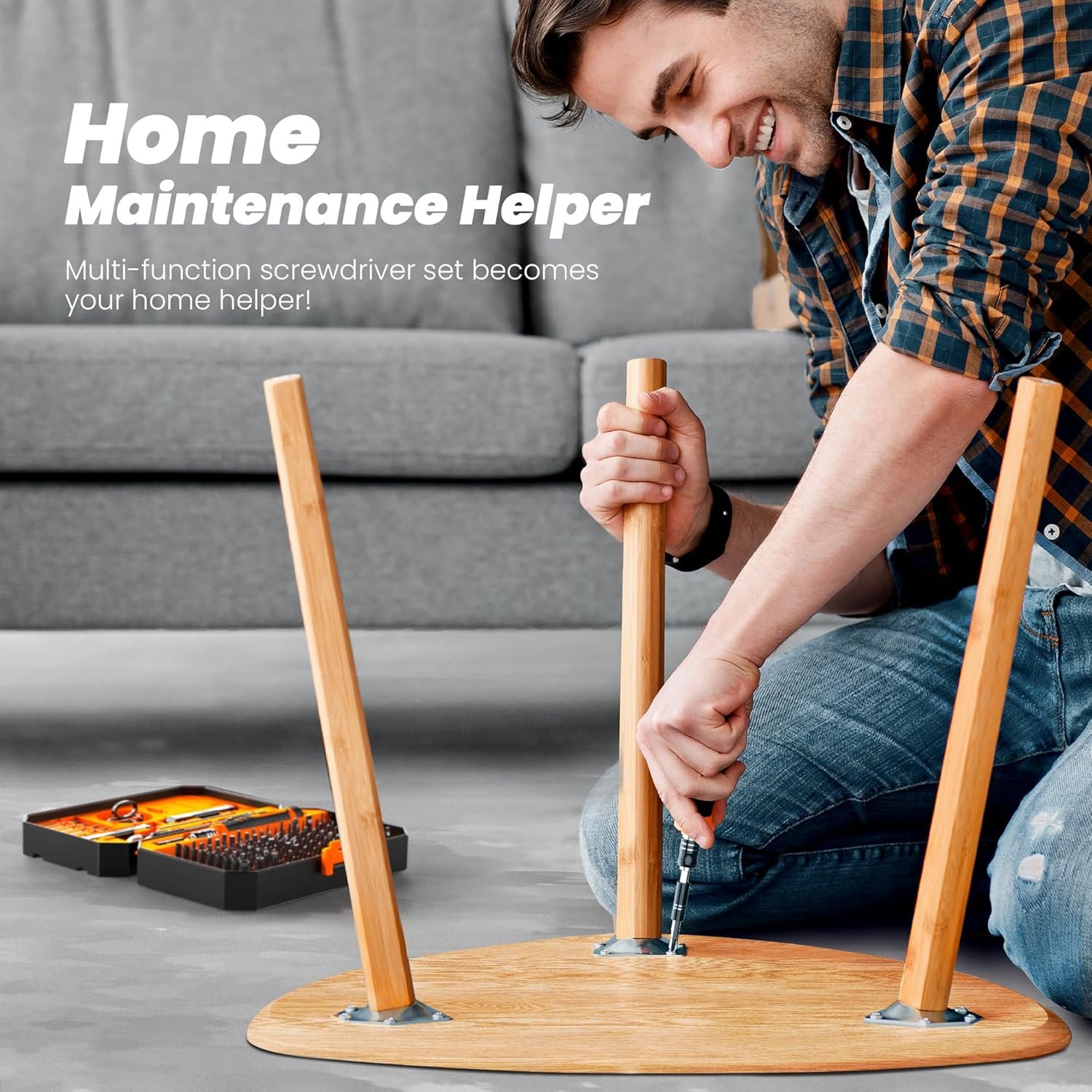 JOREST 115 in 1 Small Precision Screwdriver Set, Tool Gifts for Men Dad Him, Magnetic Repair Tool Kit for PC, Laptop, Tablet, iPhone, Macbook, Jewelers, PS5, Xbox, Switch, Game Console, Door &Chair - Image 7