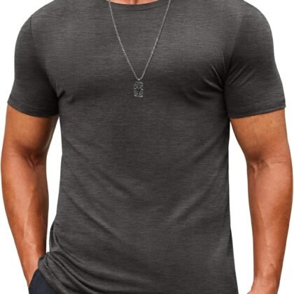 COOFANDY Men's T Shirt Short Sleeve Crew Neck T-Shirts Casual Summer Classic Basic Tees