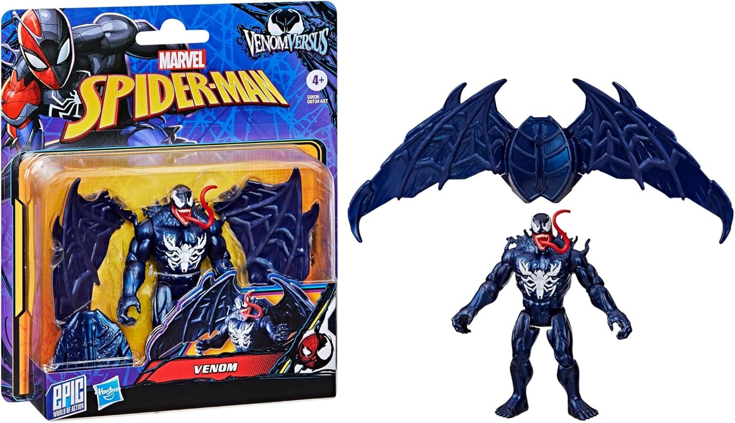 Marvel Spider-Man VenomVersus Epic World of Action Deluxe Venom Figure with Accessories, 4-Inch Super Hero Toys for Kids Ages 4+ - Image 12