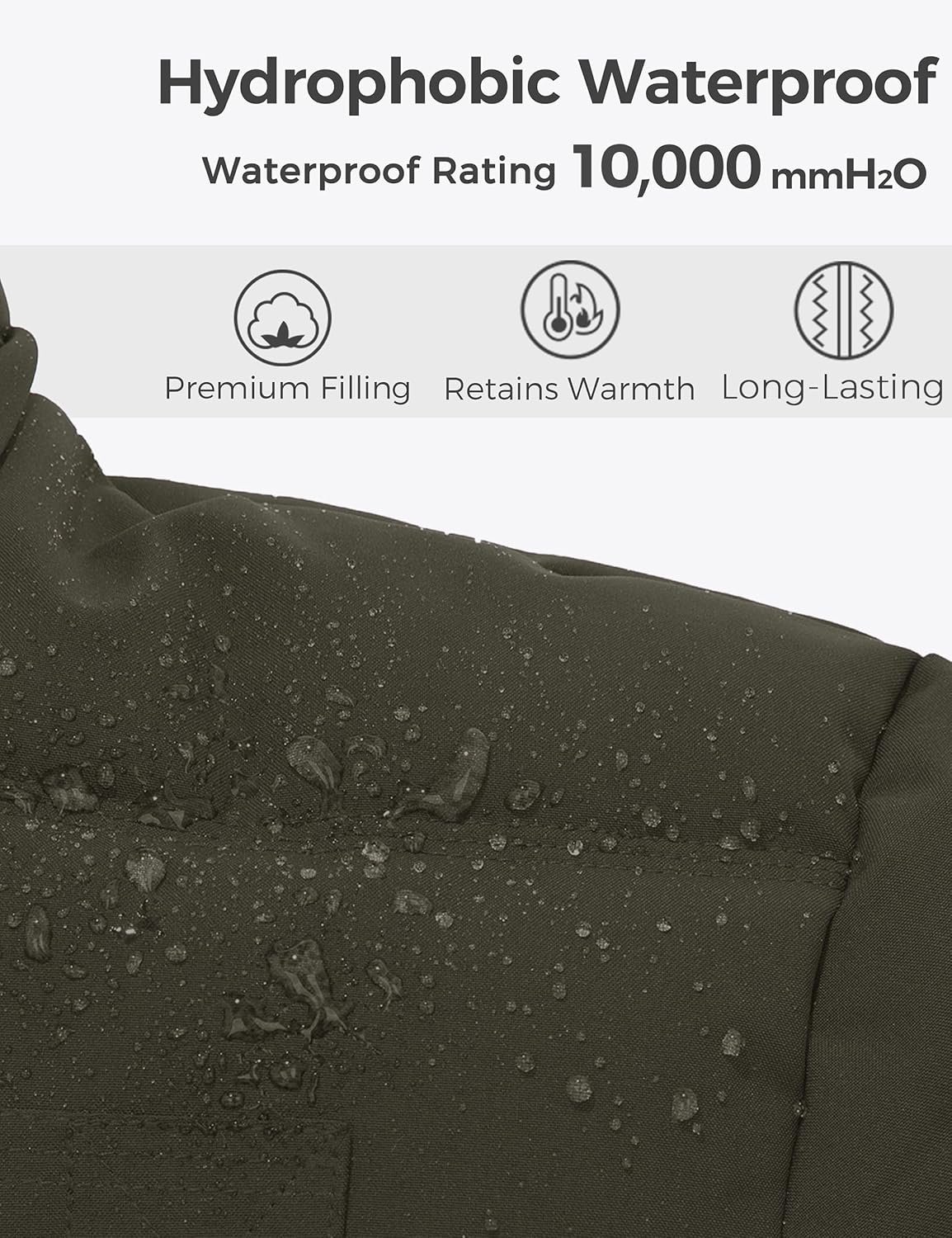 Wantdo Women's Hooded Warm Winter Coat Quilted Thicken Puffer Jacket with Removable Hood - Image 5