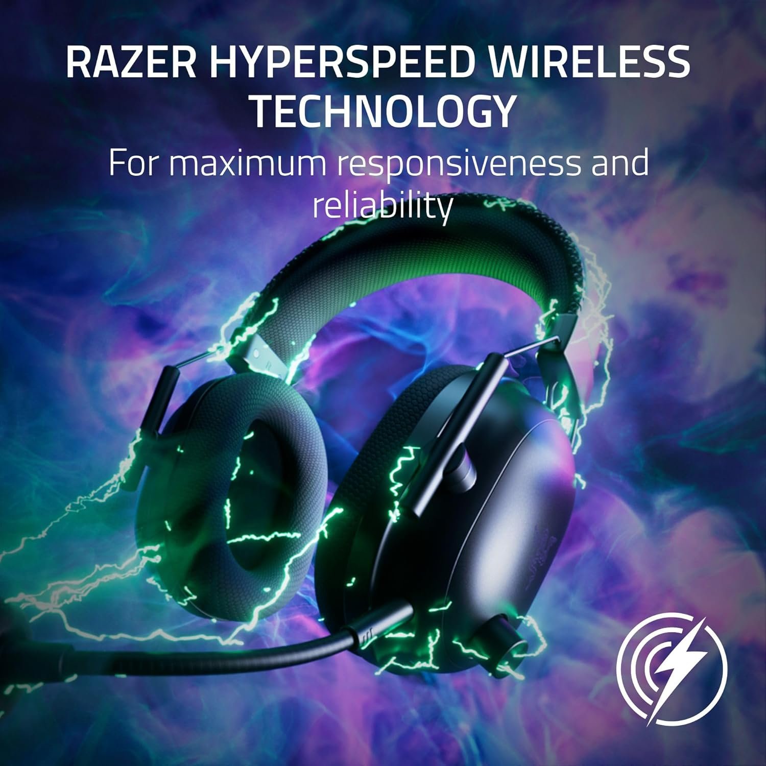 Razer BlackShark V2 Pro Wireless PlayStation Gaming Headset: 50mm Drivers - Super Wideband Mic - Noise Isolating Earcups - For PS5, Nintendo Switch 2, PC, Mac - Bluetooth, USB-C - 70hr Battery – Black - Image 5
