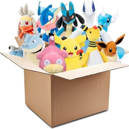 Pokemon 12" Large Plush Mystery Blind Box 2-Pack - Get Two Officially Licensed 12 Inch Pokemon - Authentic Collectible Soft Stuffed Animal Toy Figures - Gift for Kids, Boys, Girls - 2+