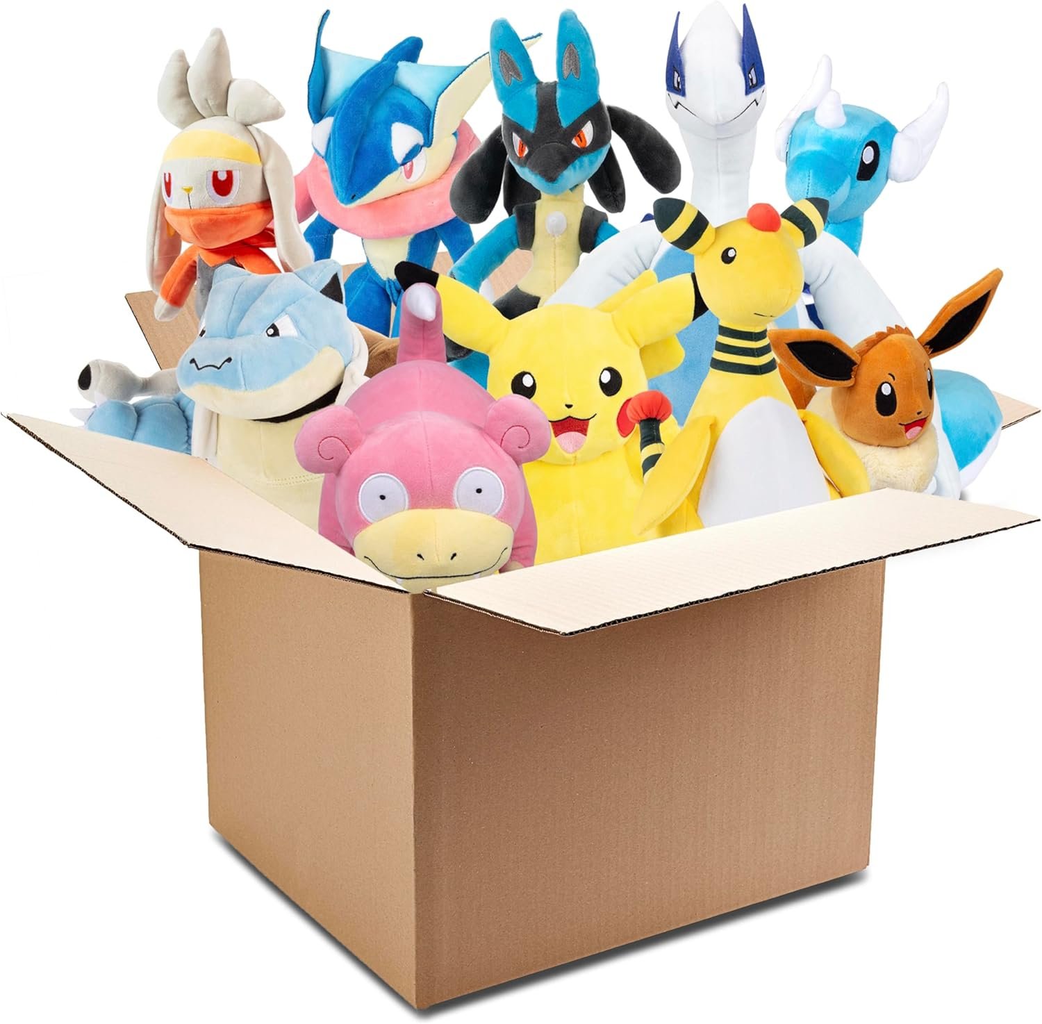Pokemon 12" Large Plush Mystery Blind Box 2-Pack - Get Two Officially Licensed 12 Inch Pokemon - Authentic Collectible Soft Stuffed Animal Toy Figures - Gift for Kids, Boys, Girls - 2+
