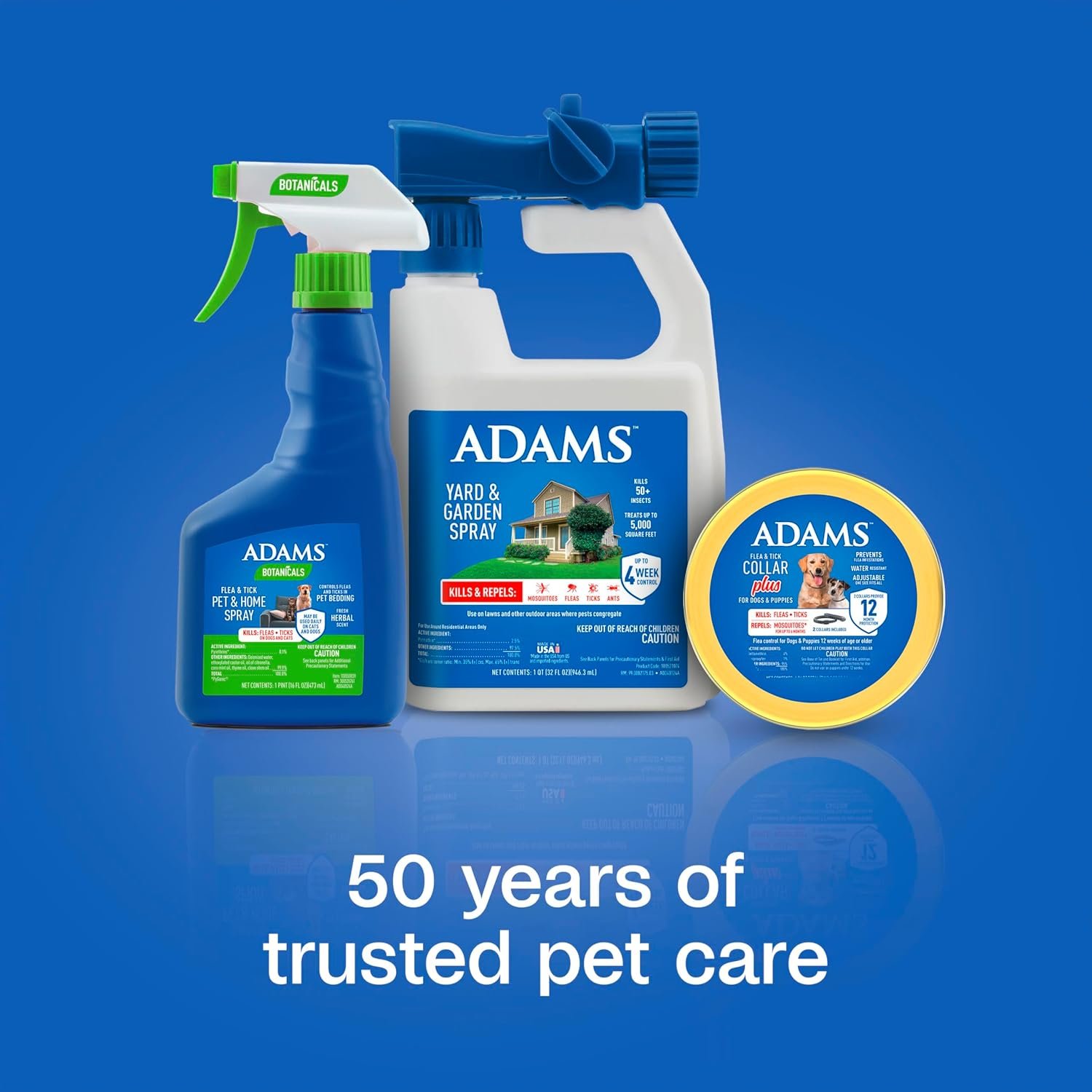 ADAMS Flea & Tick Collar Plus for Dogs & Puppies, 2 Pack, 12 Month Protection, Adjustable One Size, Kills Fleas, Ticks & Repels Mosquitoes, Excluding California - Image 7