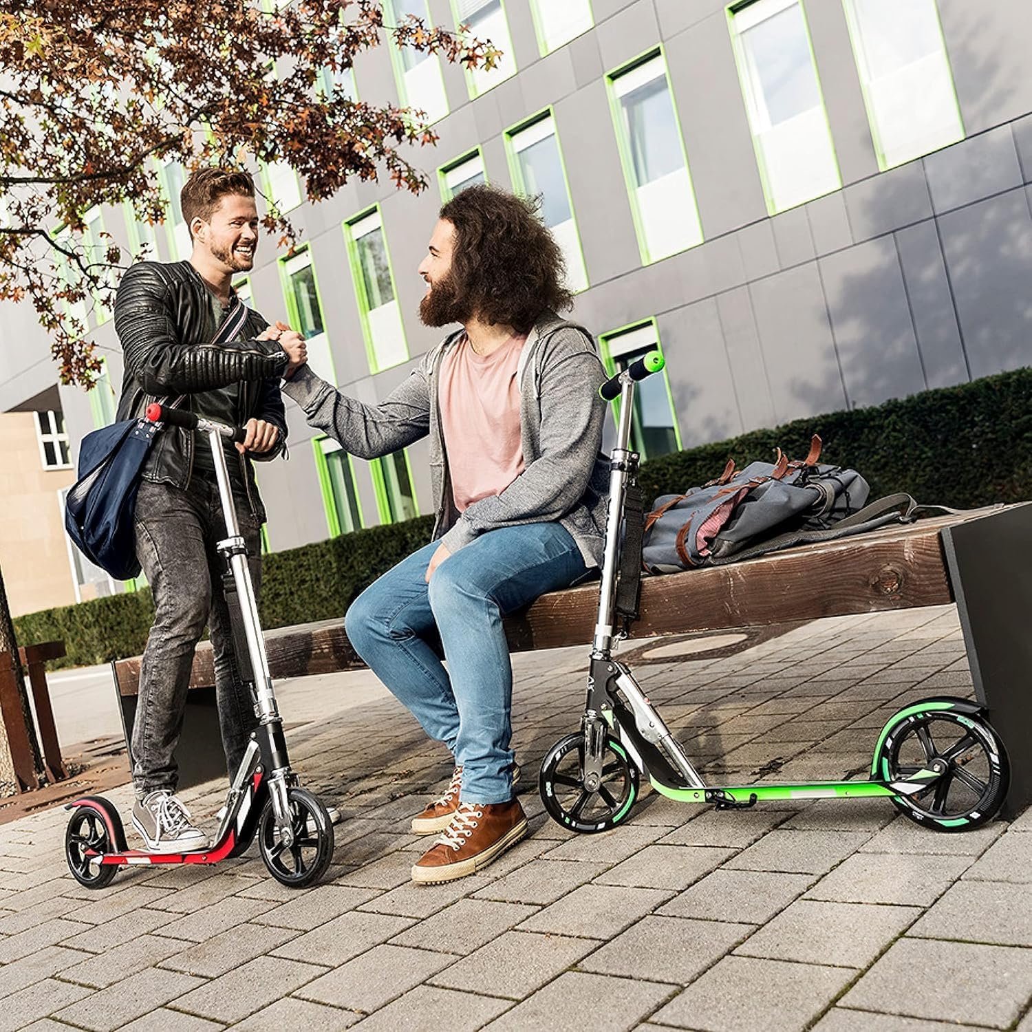 Adult Scooter with Big Wheels | Adjustable Height, Foldable Aluminum Frame | Smooth Ride for Urban Commuting and Outdoor Fun | Suitable for Teens 8-12 | 220 lbs Weight Limit - Image 9