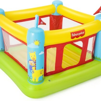 Fisher-Price Bouncetastic Inflatable Bouncer | Indoor and Outdoor Bounce House for Kids | Great for Ages 3+
