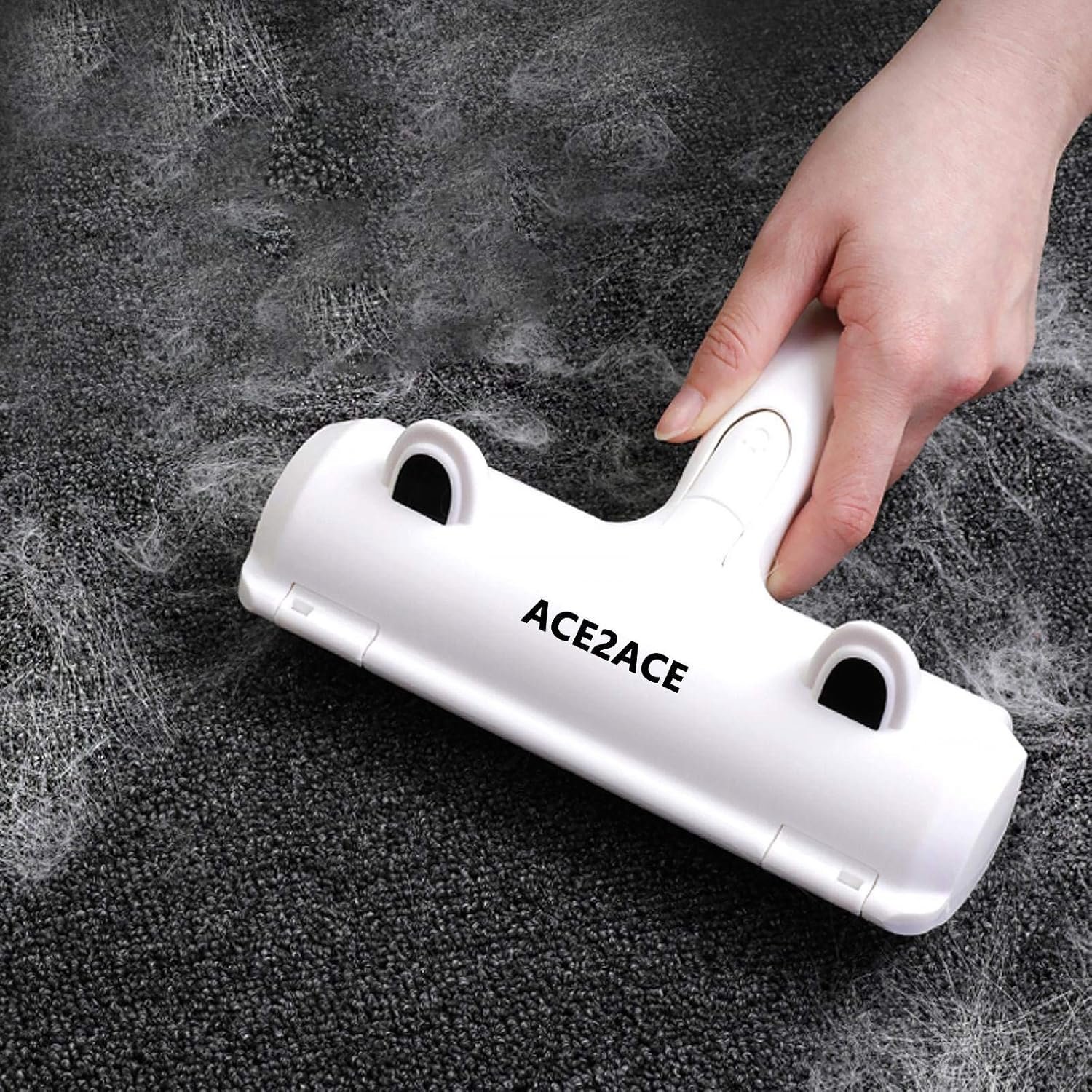 ACE2ACE Pet Hair Removal Tool, Reusable Lint Roller for Pet Hair, Self Clean Cat Hair Remover with Dust Bin, Dog Hair Remover for Couch, Furniture, Carpet, Sofa and Bedding - Image 2
