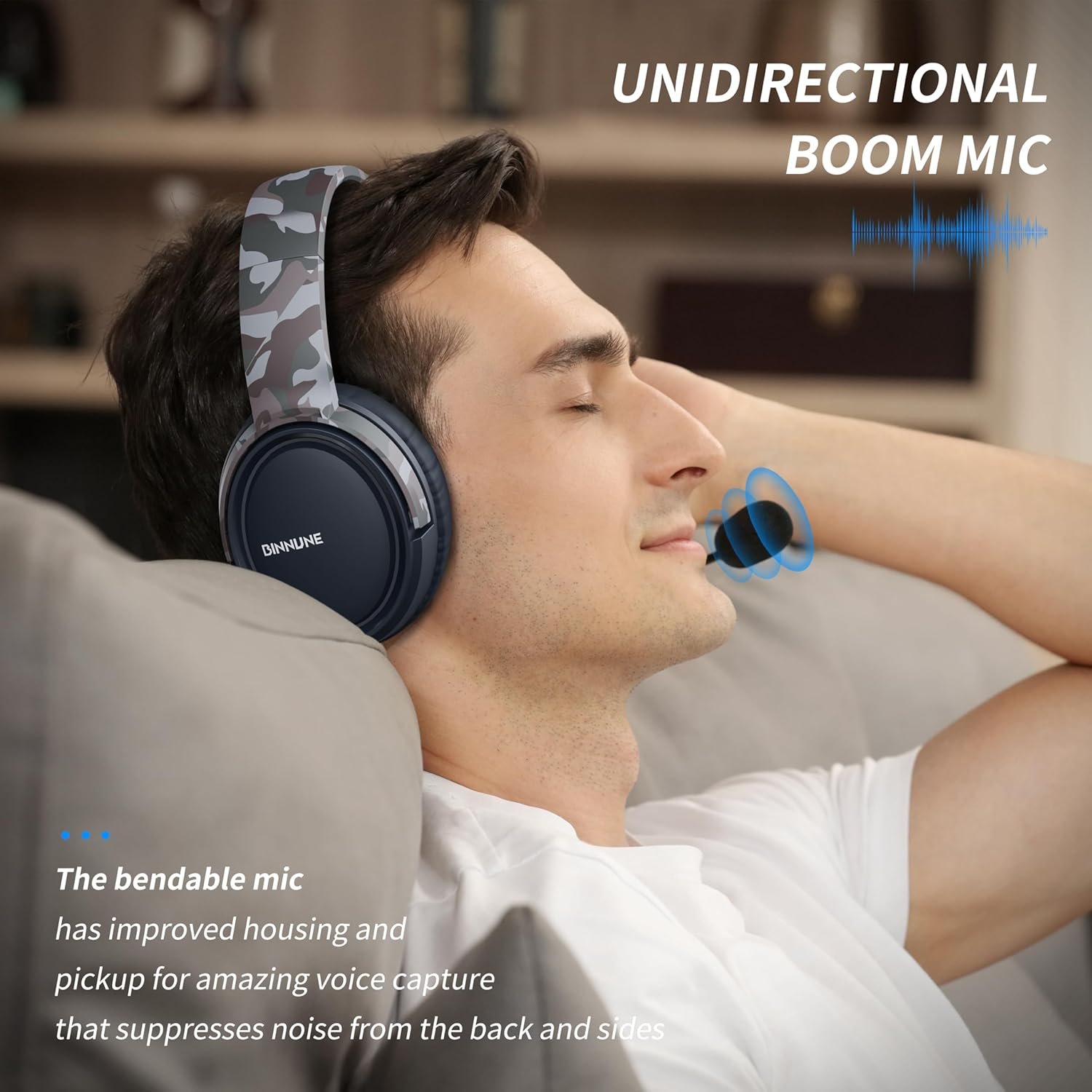 BINNUNE Gaming Headset with Mic for PS4 PS5 Xbox Series X|S Xbox 1 PC NS, Wired Gaming Headphones with Microphone for PS 4|5 Xbox1 - Image 3