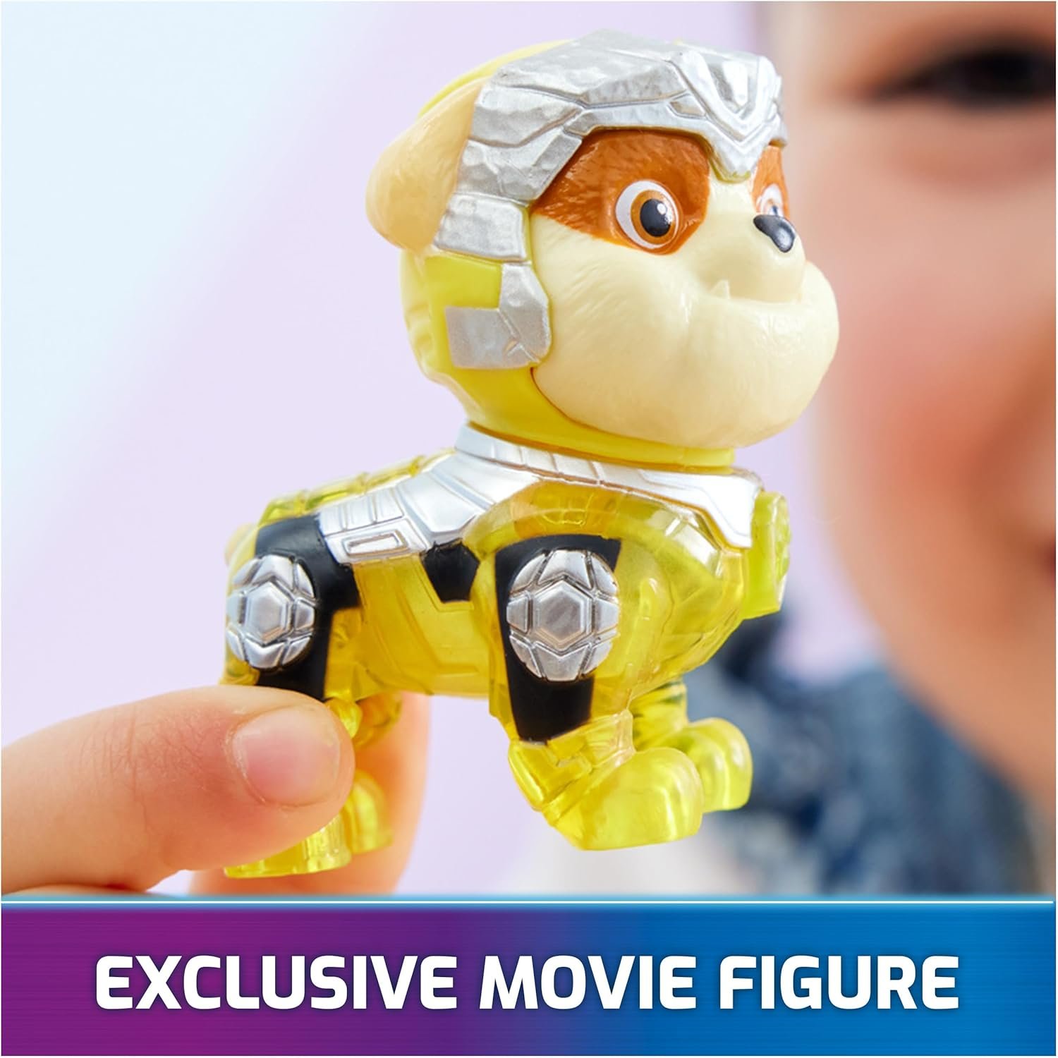 Paw Patrol: The Mighty Movie, Construction Toy Truck with Rubble Mighty Pups Action Figure, Lights and Sounds, Kids Toys for Boys & Girls 3+ - Image 5