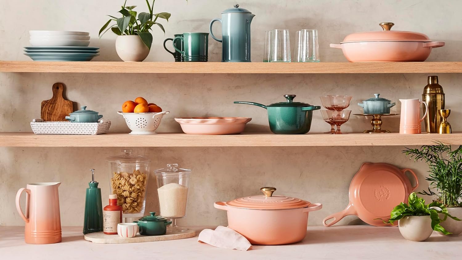 Le Creuset Enameled Cast Iron Signature Round Braiser, 5qt., Peche - Image 5