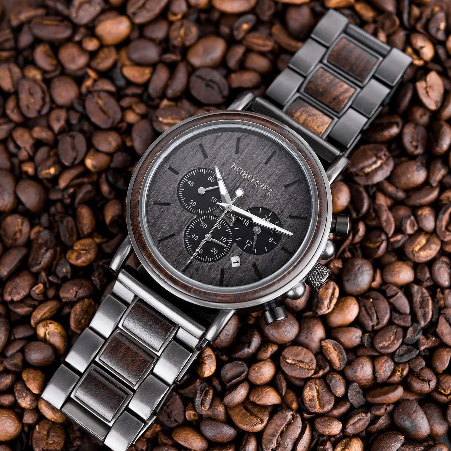 2win Engraved Wooden Watch for Boyfriend My Man Fiancé Husband Customized Personalized Wood Watches for Men Birthday Anniversary Personalized Watch - Image 6