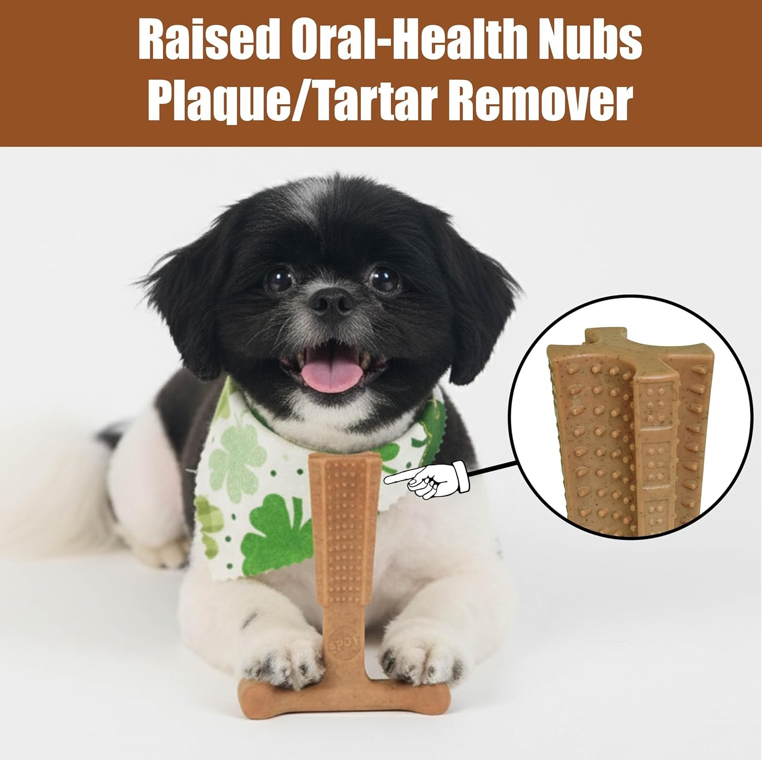 SPOT Bam-Bones Plus T-Bone, Bamboo Fiber & Nylon Dog Chew, Durable for Aggressive Chewers, Non-Splintering, for Adult Dogs & Teething Puppies Under 30lbs, 4in, Chicken Flavor - Image 9