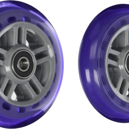Razor PU A Scooter Series Wheels with Bearings - Set of 2 - Purple
