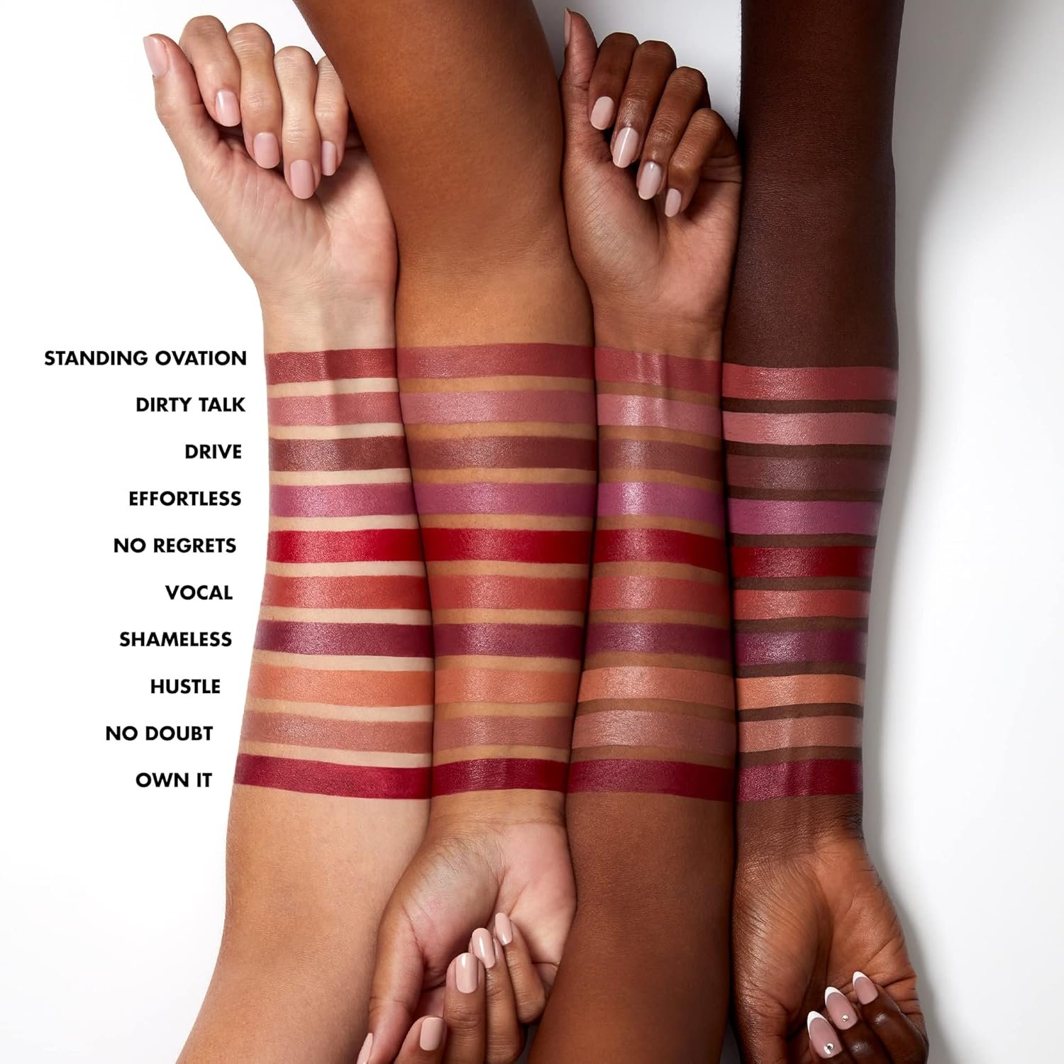 e.l.f. O Face Satin Lipstick, Richly Pigmented, Nourishing & Long-Lasting Creamy Lipstick, Infused With Jojoba, Vegan & Cruelty-Free, Smolder - Image 3