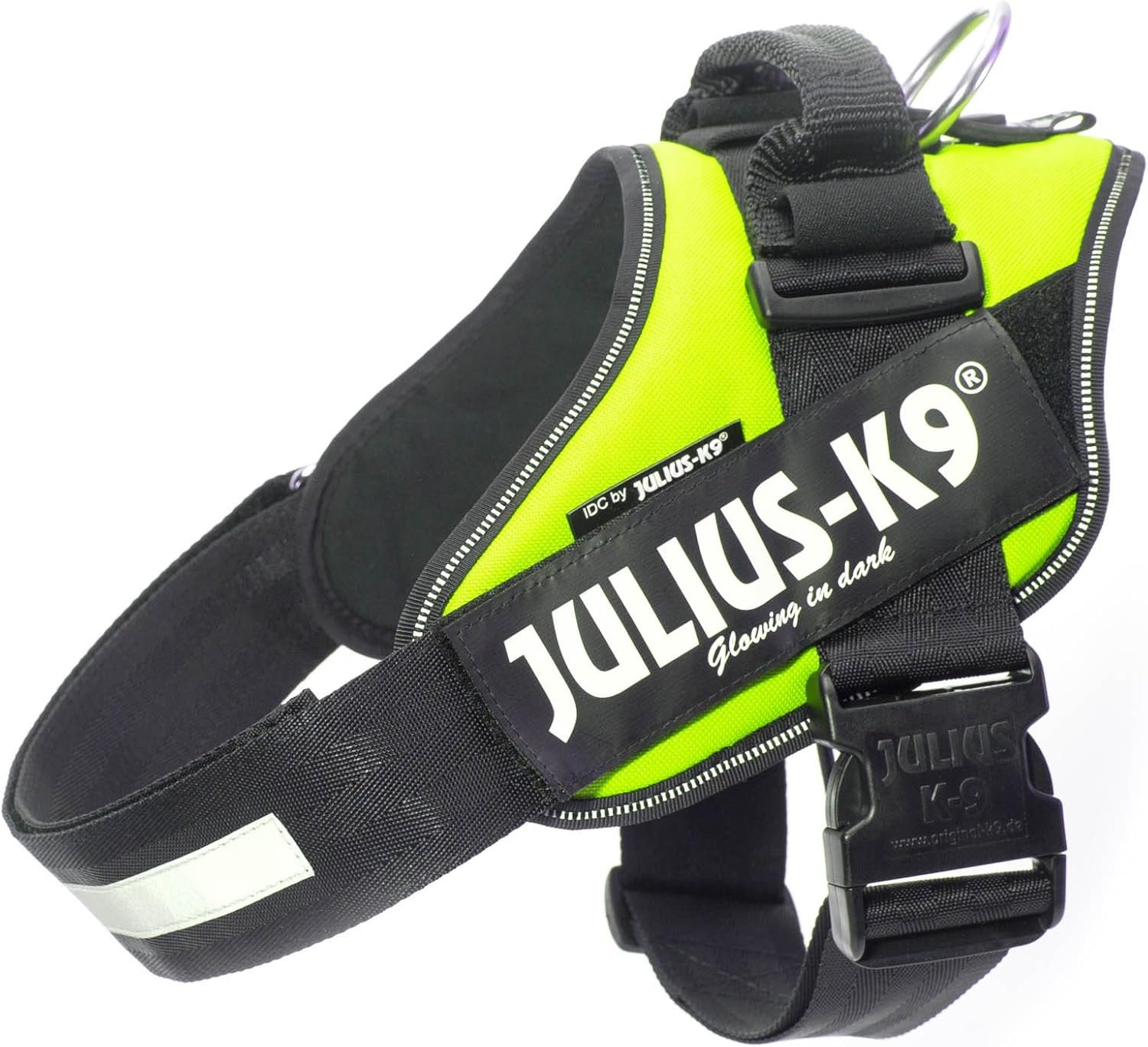 Julius-K9, 16IDC-FNE-2, IDC Powerharness, Dog Harness, Size: 2, UV Neon Green