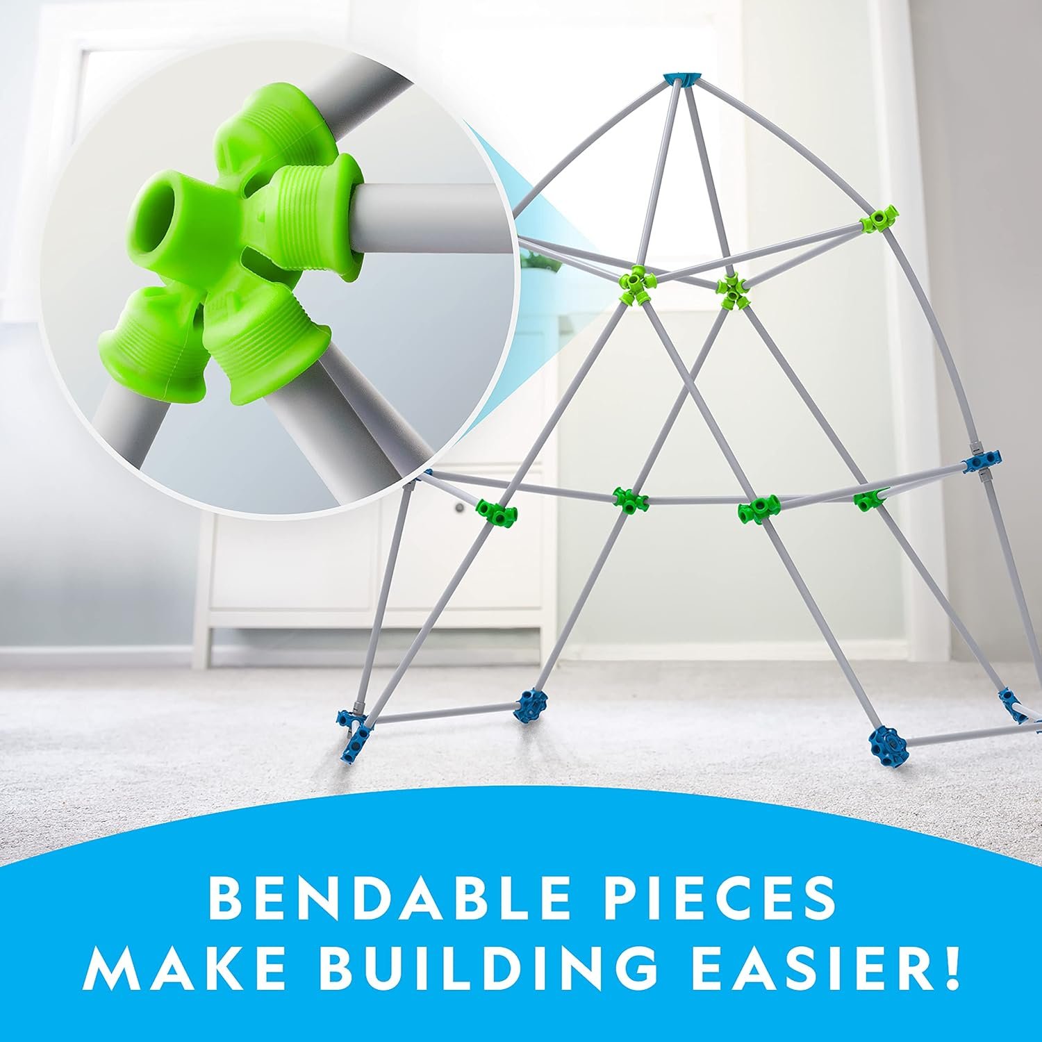 National Geographic Indoor Fort Building Kit - 225 Pieces for Creative Play, STEM Building Toys for Kids Ages 6-12, Blanket Fort (Amazon Exclusive) - Image 4