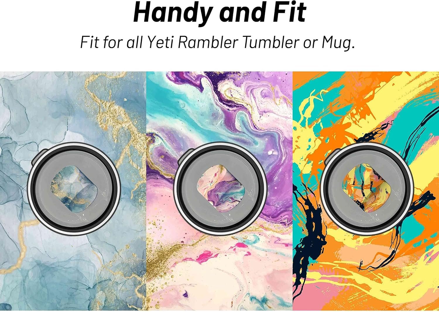 For YETI Magnetic Slider Replacement, Designed to Fit Most YETI Drinkware in 10oz, 14oz, 16oz, 20oz, 26oz, and 30oz Sizes, Stylish Design with Strong Magnet, 3 Pack - Image 6