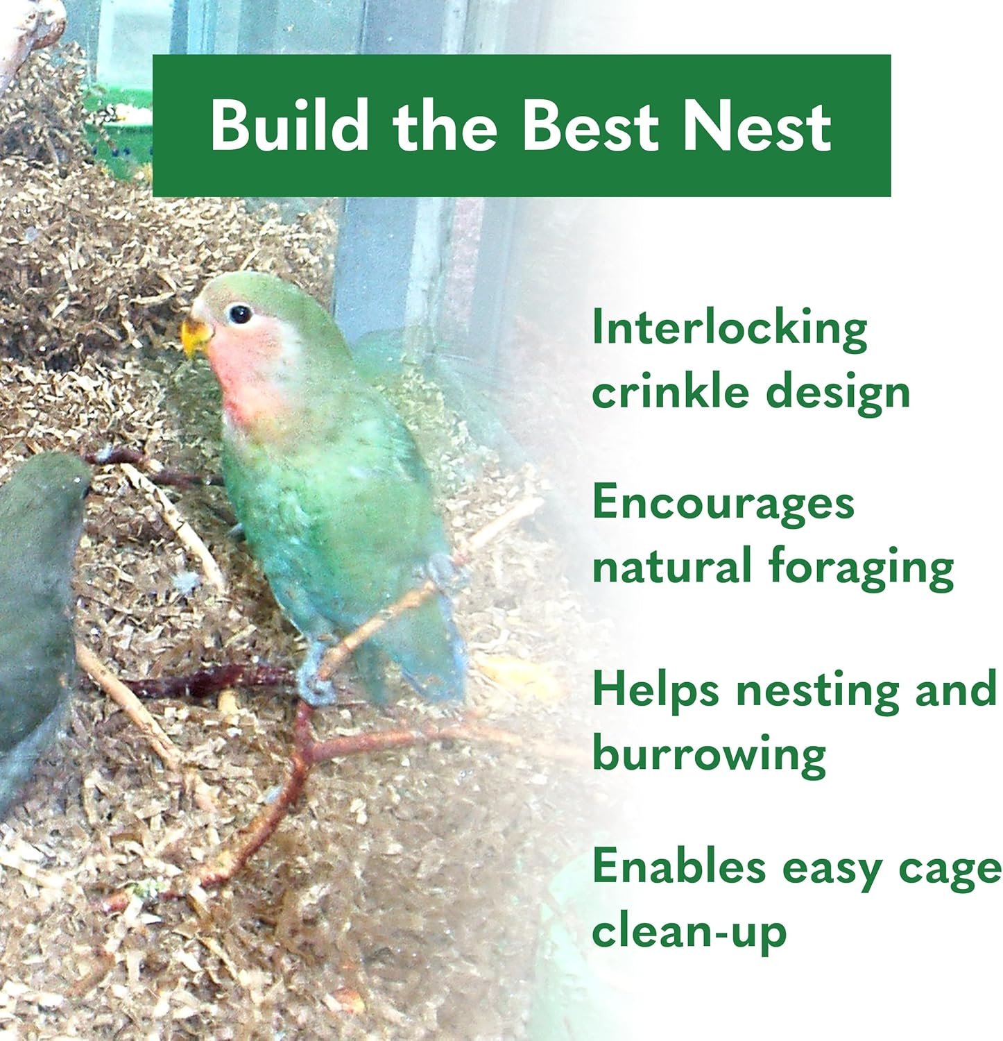 ECO BEDDING 99% Dust-Free Paper Bedding for Small Pets and Birds, Eco Natural, 1.5 lb - Safe, Clean, Ideal Nesting & Burrowing Material for Comfort - Image 5