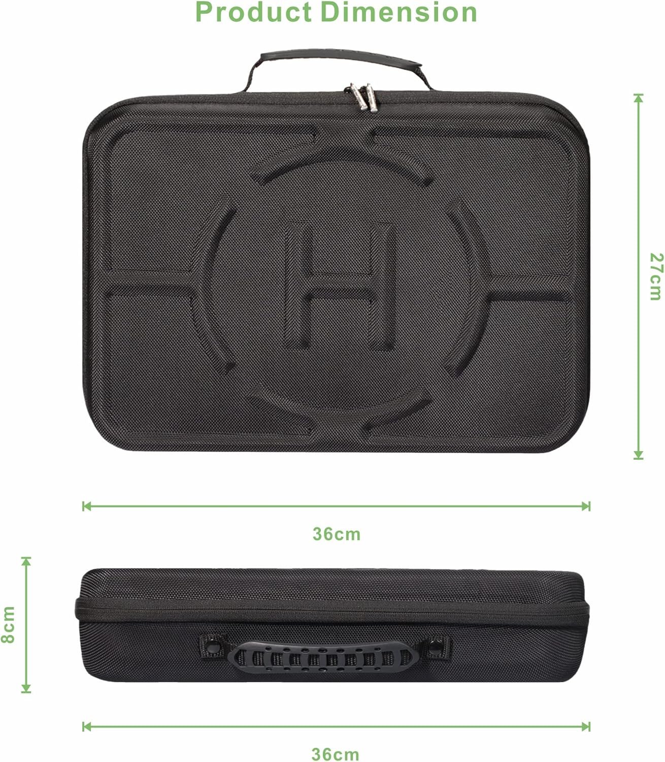 BUBM Carrying Case Compatible with Hypervolt 2 Pro,Travel Storage Organizer compatible with Hypervolt Plus Hard Shell Bag Massage Gun Device Holder - Image 5