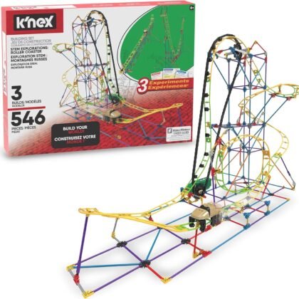 K'NEX Education - STEM Explorations: Roller Coaster Set ‚ 546 Pieces, Creative Building Set‚ Ages 8+