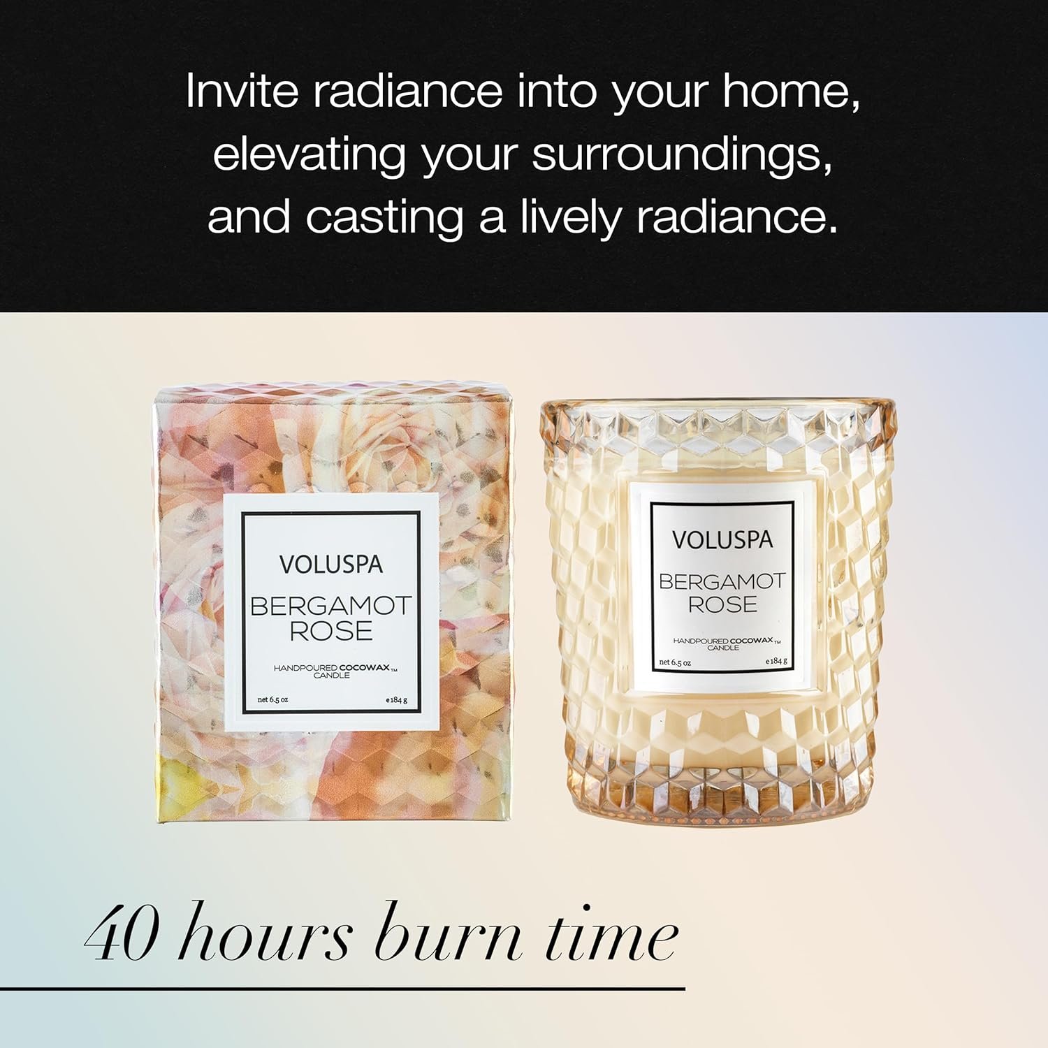 Classic - Bergamot Rose by Voluspa for Unisex - 6.5 oz Candle - Image 6