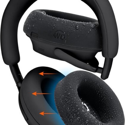 WC SweatZ QC Ultra – Patented Protective Earpad Covers Compatible with Bose QuietComfort Ultra Gen 1 & Gen 2 by Wicked Cushions | Sweatproof & Washable | Black